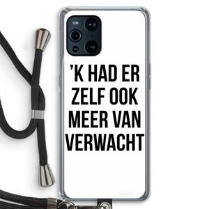 Meer verwacht: Oppo Find X3 Transparant Hoesje met koord