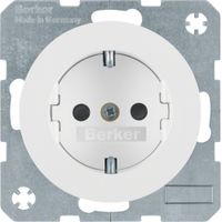 Berker wandcontactdoos randaarde R1-R3 wit 41232089