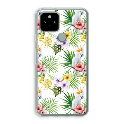 Gele kuif: Google Pixel 5 Transparant Hoesje