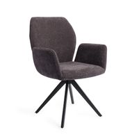 Jesper Home Eetkamerstoel 'Misaki' Turn Black, kleur Almost Black