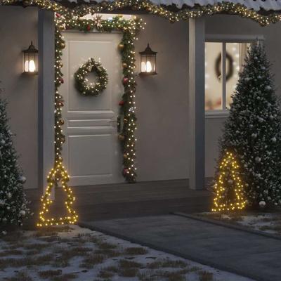 VidaXL Kerstverlichting kerstboom met grondpinnen 80 led&apos;s 60 cm
