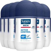 Sanex Sanex Deo Roll-on Men - Dermo Active Control 50 ml. 6 x Voordeelpak