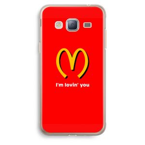 I'm lovin' you: Samsung Galaxy J3 (2016) Transparant Hoesje
