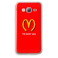 I'm lovin' you: Samsung Galaxy J3 (2016) Transparant Hoesje