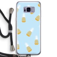 Ananasjes: Samsung Galaxy S8 Transparant Hoesje met koord