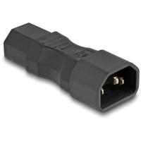Delock 80467 Stekkeradapter [Apparaatstekker, female C13 10A - Stekker C14] Zwart 1 stuk(s) Bag