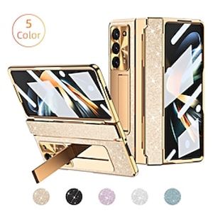 telefoon hoesje Voor Samsung Galaxy Z-vouw 6 Z Fold 5 Z Fold 4 Z Fold 3 Met Magsafe met standaard en schermbeschermer Ondersteuning draadloos opladen PC PU-nahka Lightinthebox