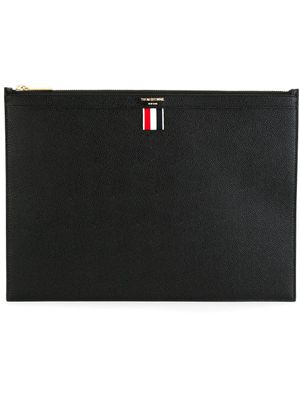 Thom Browne porte-document médium zippé - Noir