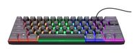 Trust GXT 867 Acira 60% mini mechanisch gaming-toetsenbord gaming toetsenbord - thumbnail
