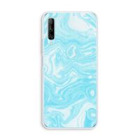 Waterverf blauw: Huawei P Smart Pro Transparant Hoesje