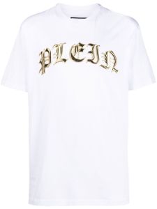 Philipp Plein t-shirt en coton à logo appliqué - Blanc