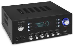 Fenton AV120FM-BT 2 x 60W stereo hifi versterker met FM-radio en karaoke