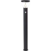 Paletto da esterno - BRILLIANT - TULIP - LED e solare - Rilevatore di movimento - Acciaio inossidabile e plastica - 4 W - Nero
