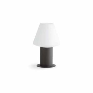 Sokkellamp Mistu donkergrijs met witte kap 74434B-02 Spaans Design Faro