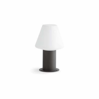 Sokkellamp Mistu donkergrijs met witte kap 74434B-02 Spaans Design Faro