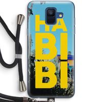 Habibi Majorelle : Samsung Galaxy A6 (2018) Transparant Hoesje met koord