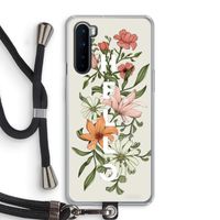 Hello bloemen: OnePlus Nord Transparant Hoesje met koord
