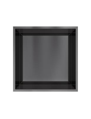 Hotbath &MORE Inbouwnis 30x30x10cm Geborsteld Zwart PVD