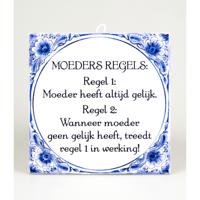 Paperdreams tegel - moeders regels