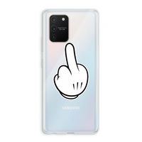 Middle finger black: Samsung Galaxy S10 Lite Transparant Hoesje