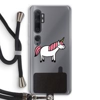 Eenhoorn: Xiaomi Mi Note 10 Transparant Hoesje met koord Eenhoorn: Xiaomi Mi Note 10 Transparant Hoesje met koord