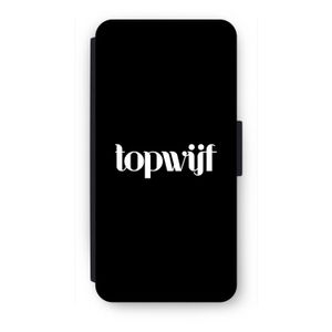 Topwijf Zwart: iPhone SE 2020 Flip Hoesje