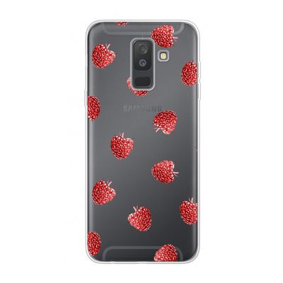 Framboosjes: Samsung Galaxy A6 Plus (2018) Transparant Hoesje