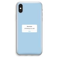 Reminder: iPhone XS Max Transparant Hoesje