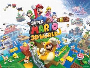 Super Mario 3D World Art Print 30x40cm