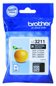 Brother LC-3211BK inktcartridge Origineel Normaal rendement Zwart