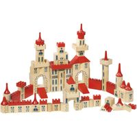 houten kasteel bouwblokken 150-delig houten kasteel bouwblokken 150-delig