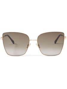 Jimmy Choo Eyewear lunettes de soleil Vella à monture oversize - Or