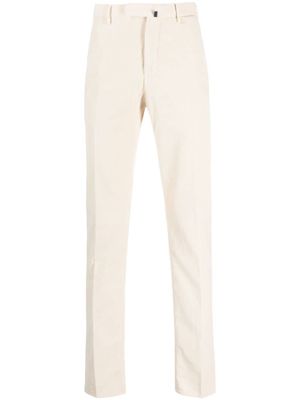 Incotex pantalon en velours côtelé à coupe droite - Tons neutres