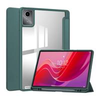 Lunso Lenovo Tab M11 - Luxe Acrylic Tri-Fold Bookcase hoes - Groen Lunso Lenovo Tab M11 - Luxe Acrylic Tri-Fold Bookcase hoes - Groen