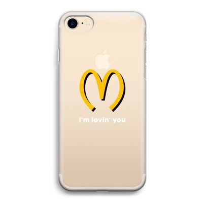 I'm lovin' you: iPhone 7 Transparant Hoesje