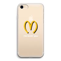 I'm lovin' you: iPhone 7 Transparant Hoesje