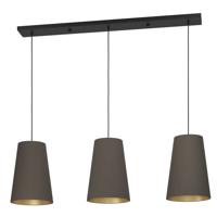 EGLO Petrosa hangende plafondverlichting Flexibele montage E27 40 W Zwart, Geelkoper, Cappuccino - thumbnail