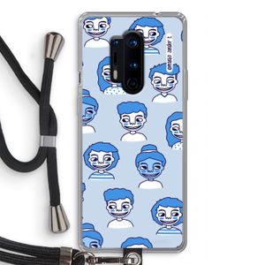 Gezichtjes: OnePlus 8 Pro Transparant Hoesje met koord