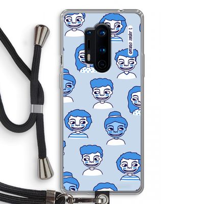 Gezichtjes: OnePlus 8 Pro Transparant Hoesje met koord