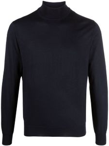 Corneliani pull en maille à col roulé - Bleu