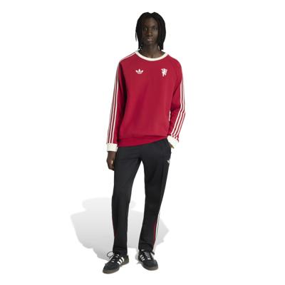 adidas Manchester United Originals Crew Trainingspak Rood Zwart Wit adidas Manchester United Originals Crew Trainingspak Rood Zwart Wit