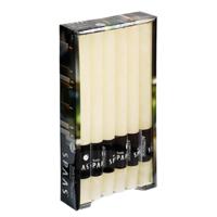 Dinerkaarsen rustiek - ivoorwit - 12x - 25 cm - 10 branduren - huishoudkaarsen Dinerkaarsen rustiek - ivoorwit - 12x - 25 cm - 10 branduren - huishoudkaarsen