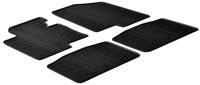 Rubbermatten passend voor Kia Optima 2012- (T-Design 4-delig + montageclips) GL0237