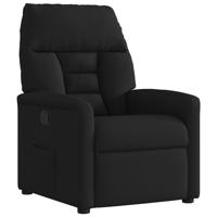 Fauteuil verstelbaar stof zwart - thumbnail
