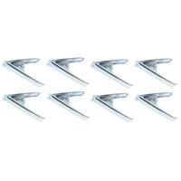 Benson Zeilklem - 8x - 15 cm - zeilclip - metaal - 15 cm