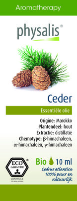 Physalis Aromatherapy Essentiële Oliën Ceder Olie 10ml