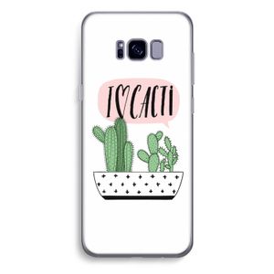 I love cacti: Samsung Galaxy S8 Plus Transparant Hoesje