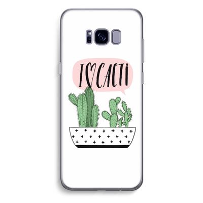 I love cacti: Samsung Galaxy S8 Plus Transparant Hoesje