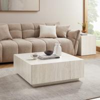 Artistiq Salontafel 'Helder' Travertinlook, 90 x 90cm