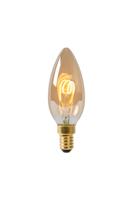 Lucide C35 - Filament lamp - Ø 3,5 cm - LED Dimb. - E14 - 1x3W 2200K - Amber - thumbnail